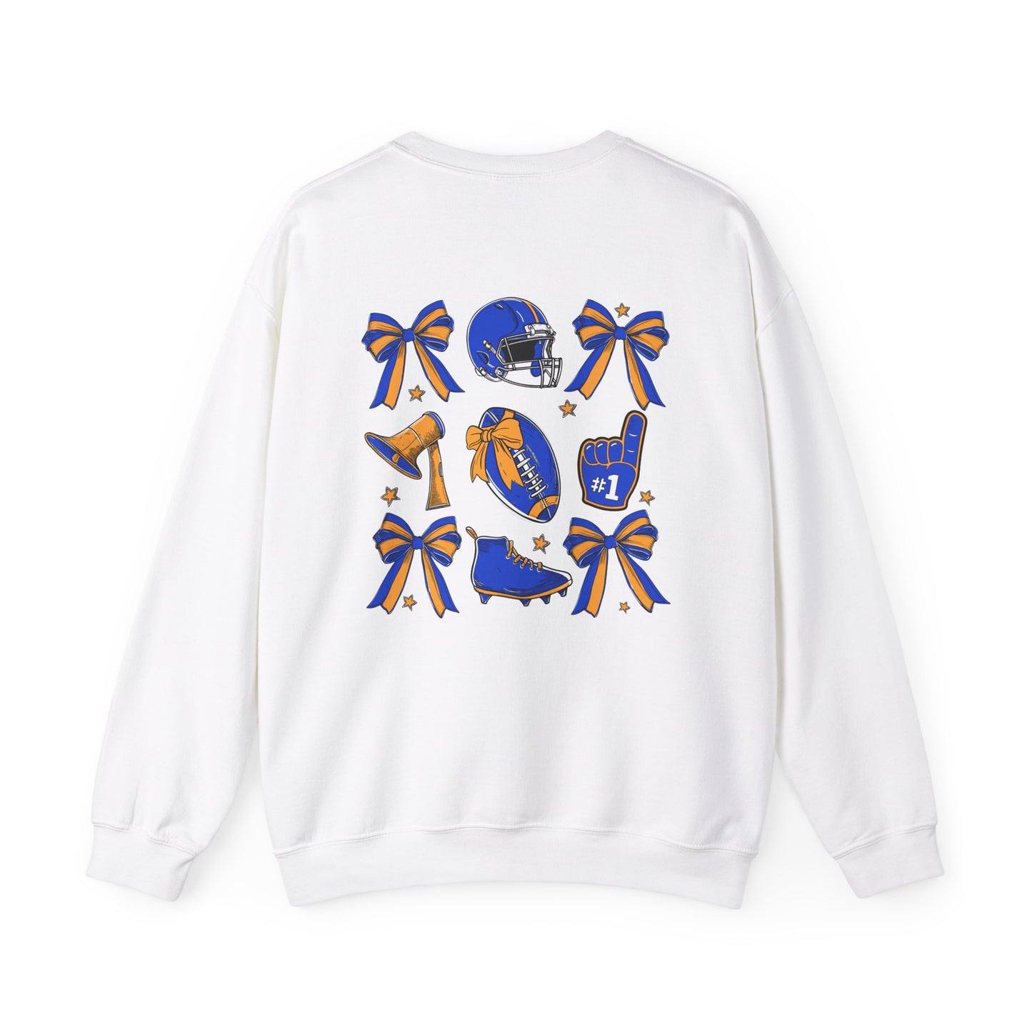 Blue and Gold Football Crewneck