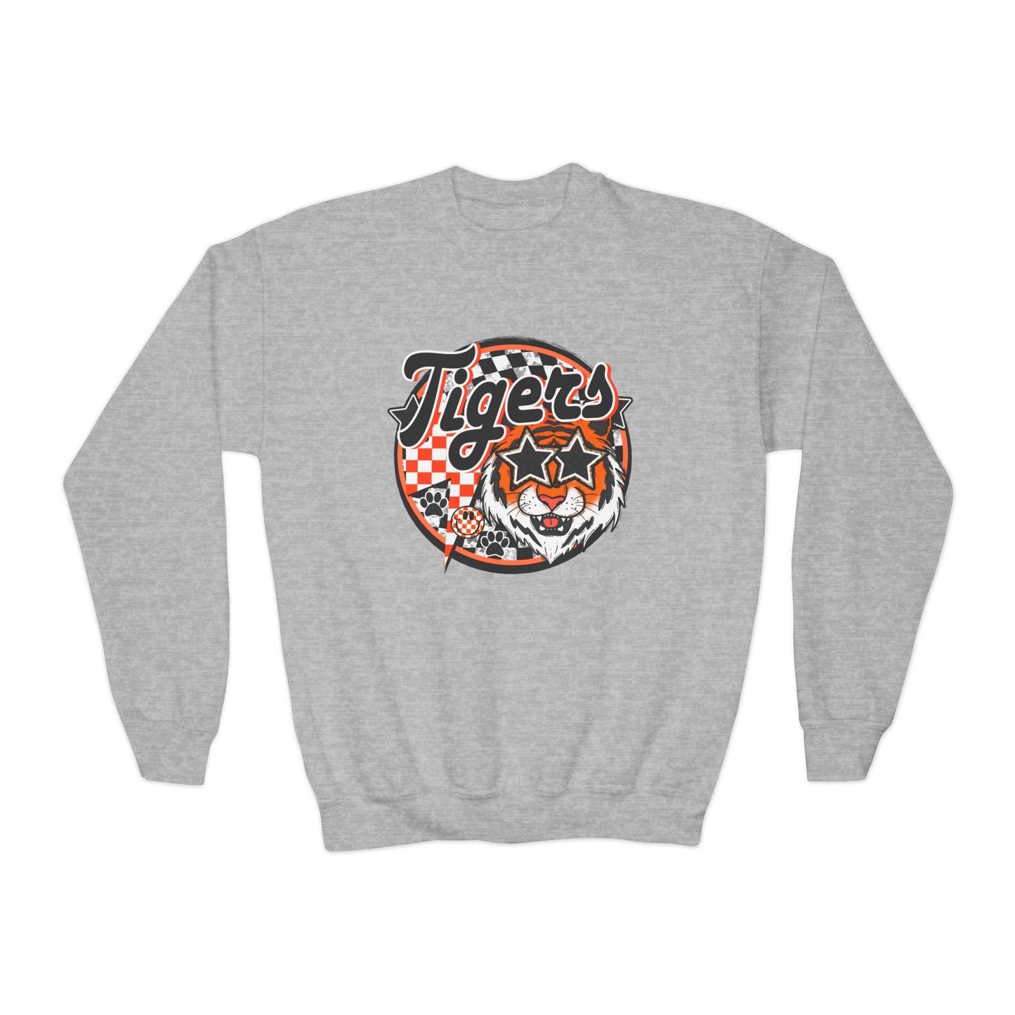 YOUTH Tigers Star Eyes Crewneck