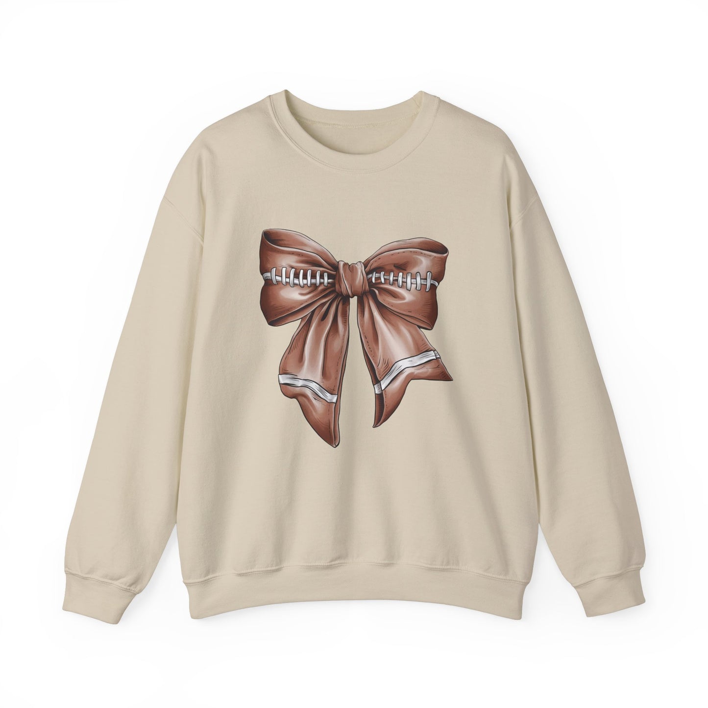 Football Bow Crewneck