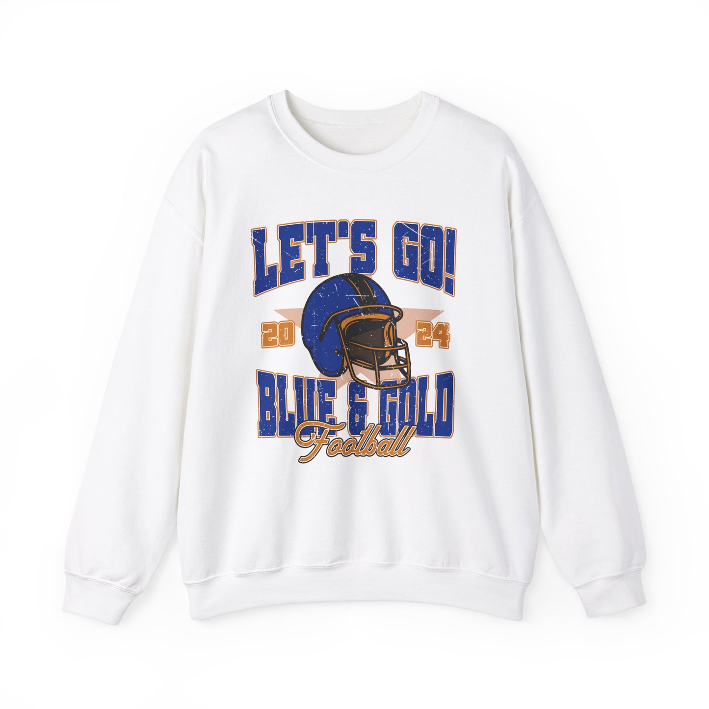 Vintage Blue and Gold Crewneck