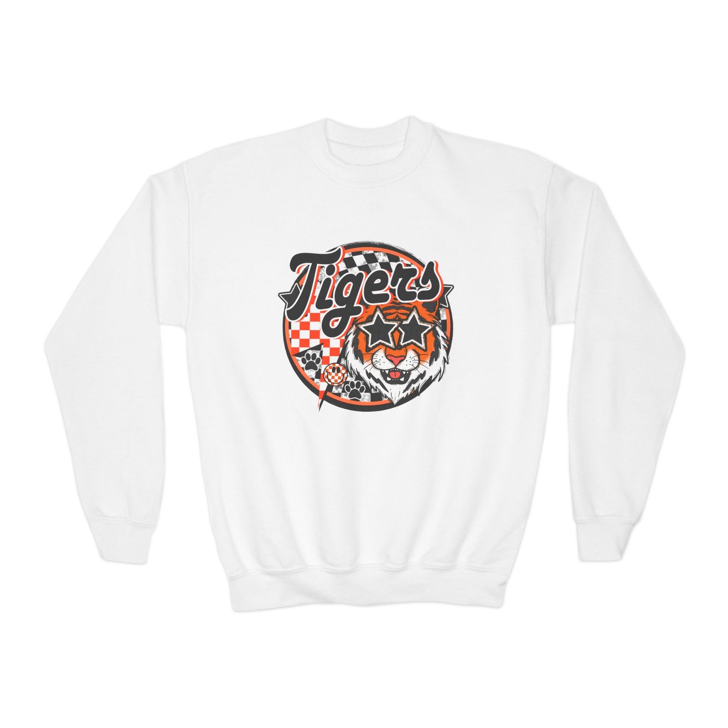 YOUTH Tigers Star Eyes Crewneck