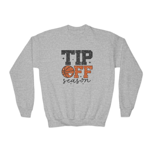 YOUTH Tip off Season (Faux Sparkles) Crewneck