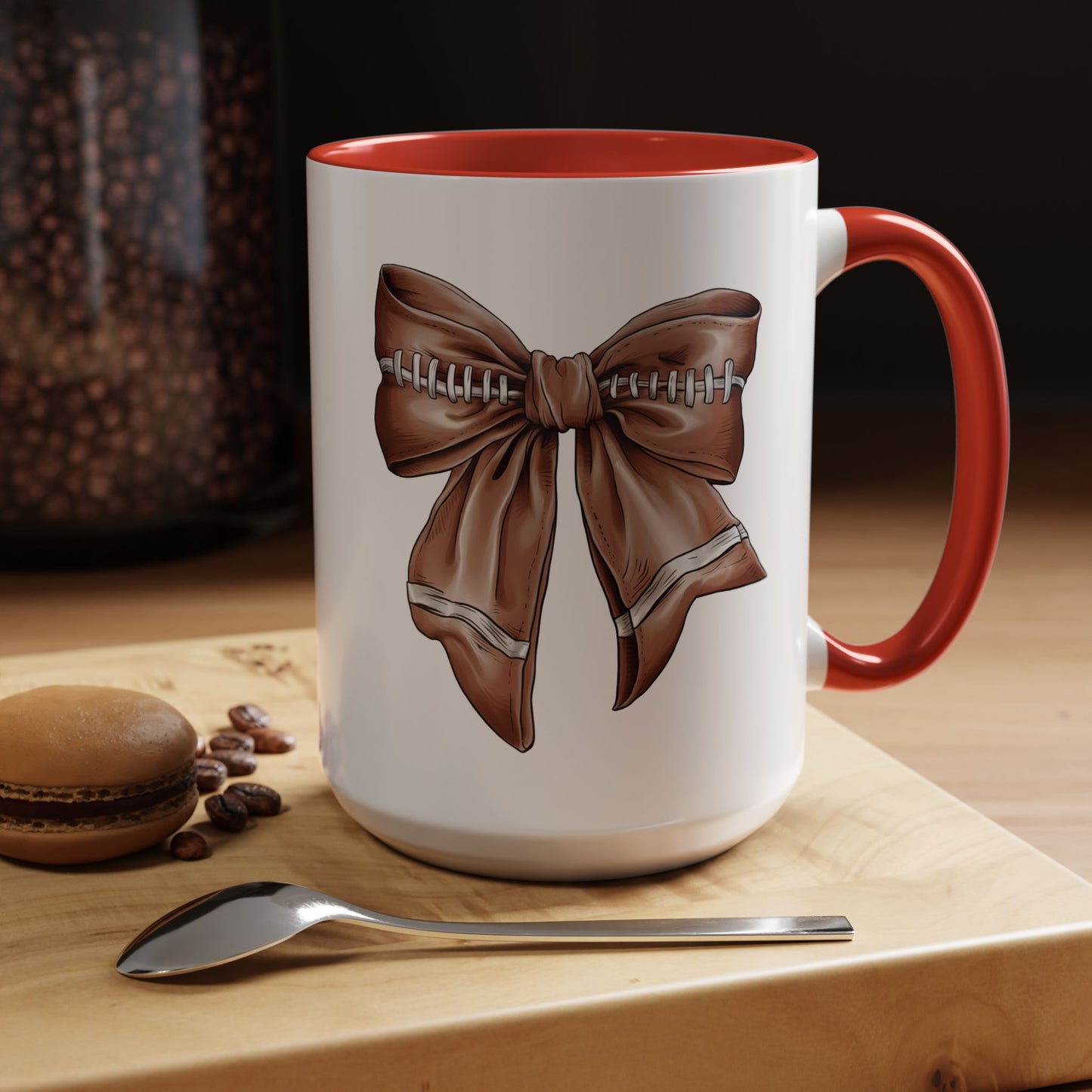 Football Bow Mug