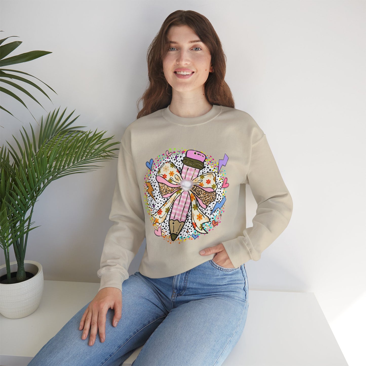 Funky Pencil Crewneck