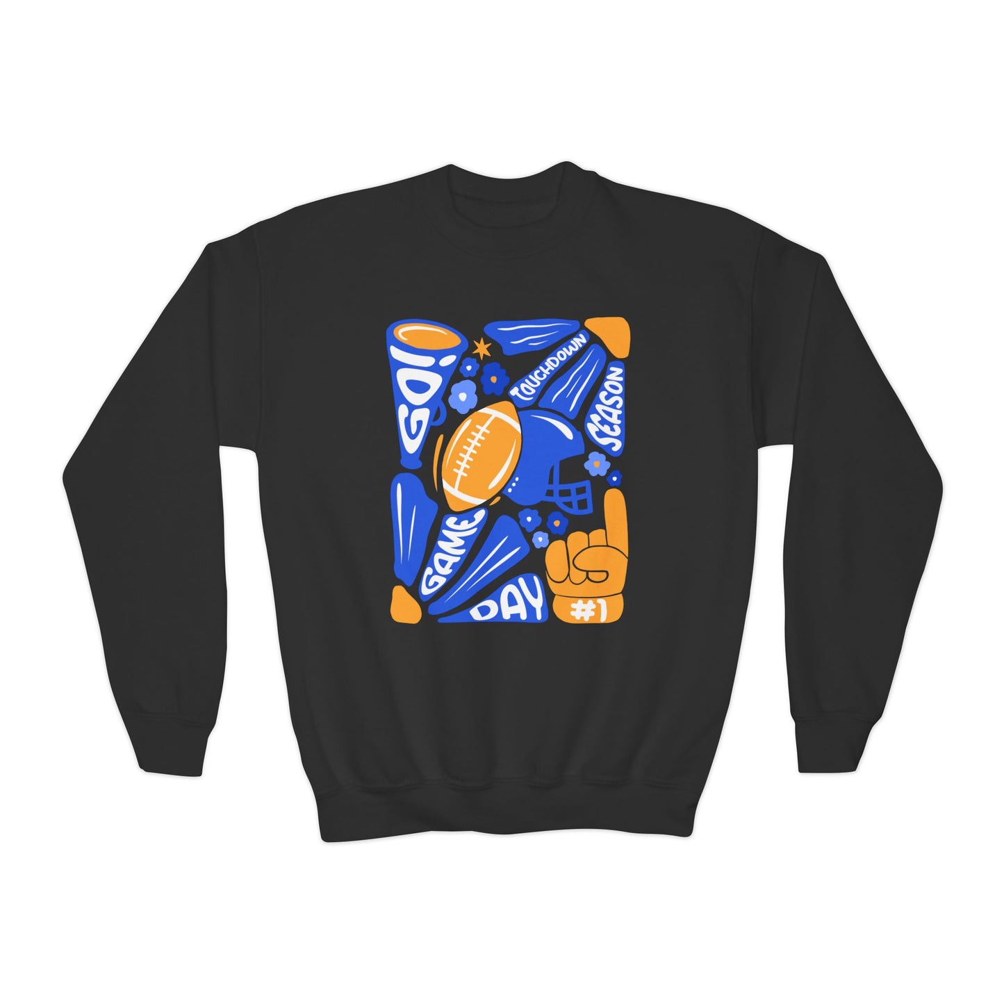 YOUTH Funky Touchdown Season Crewneck