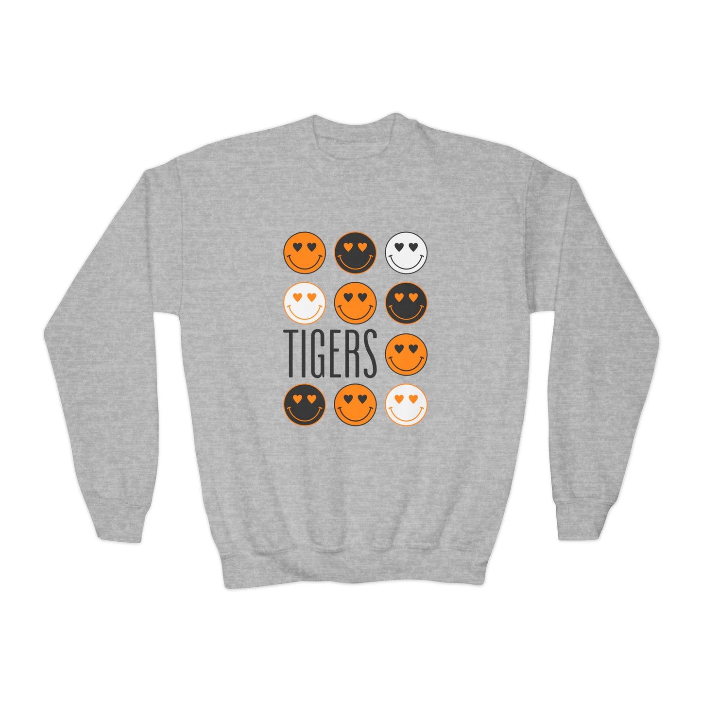 YOUTH Tiger Smiley Crewneck