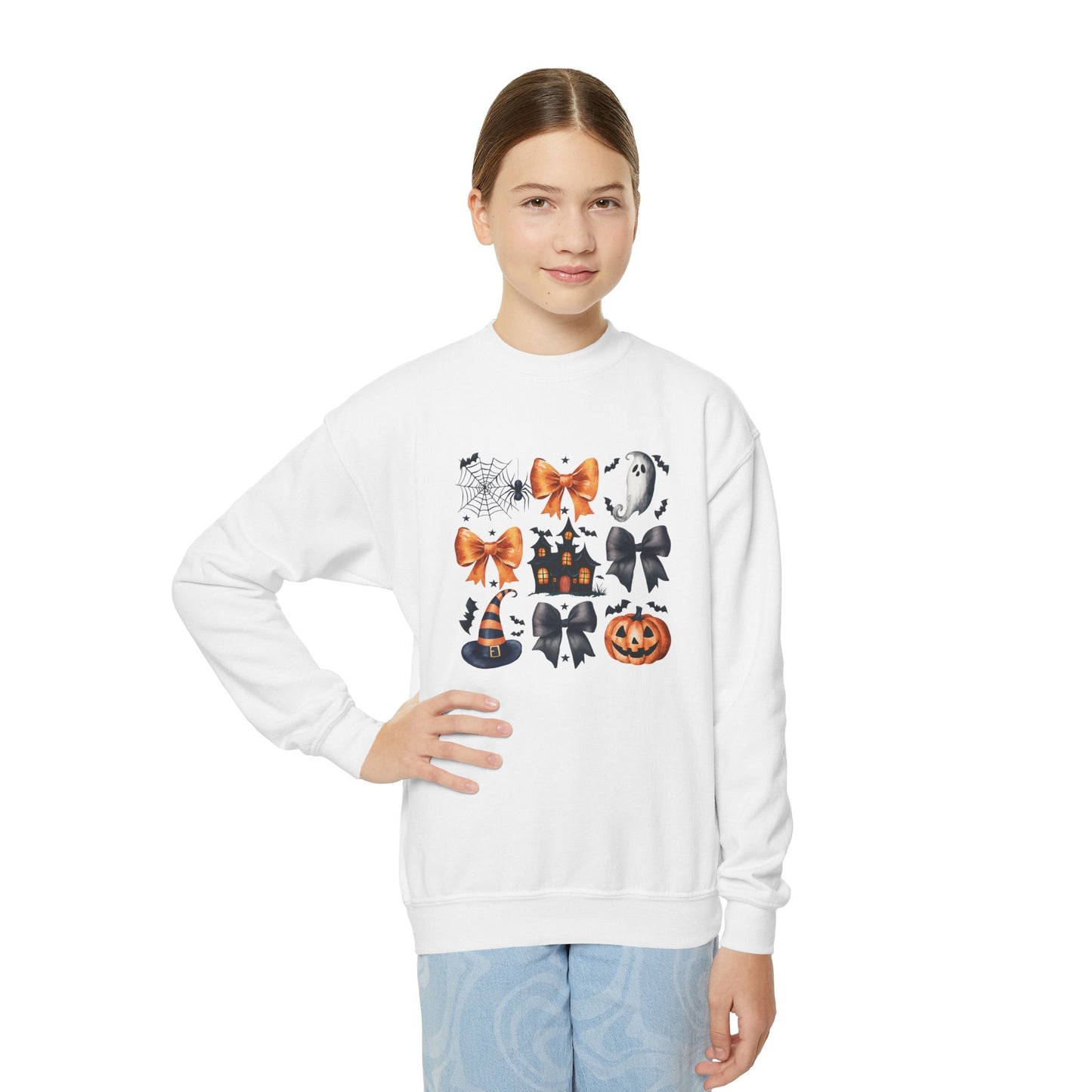 Youth Preppy Halloween Crewneck