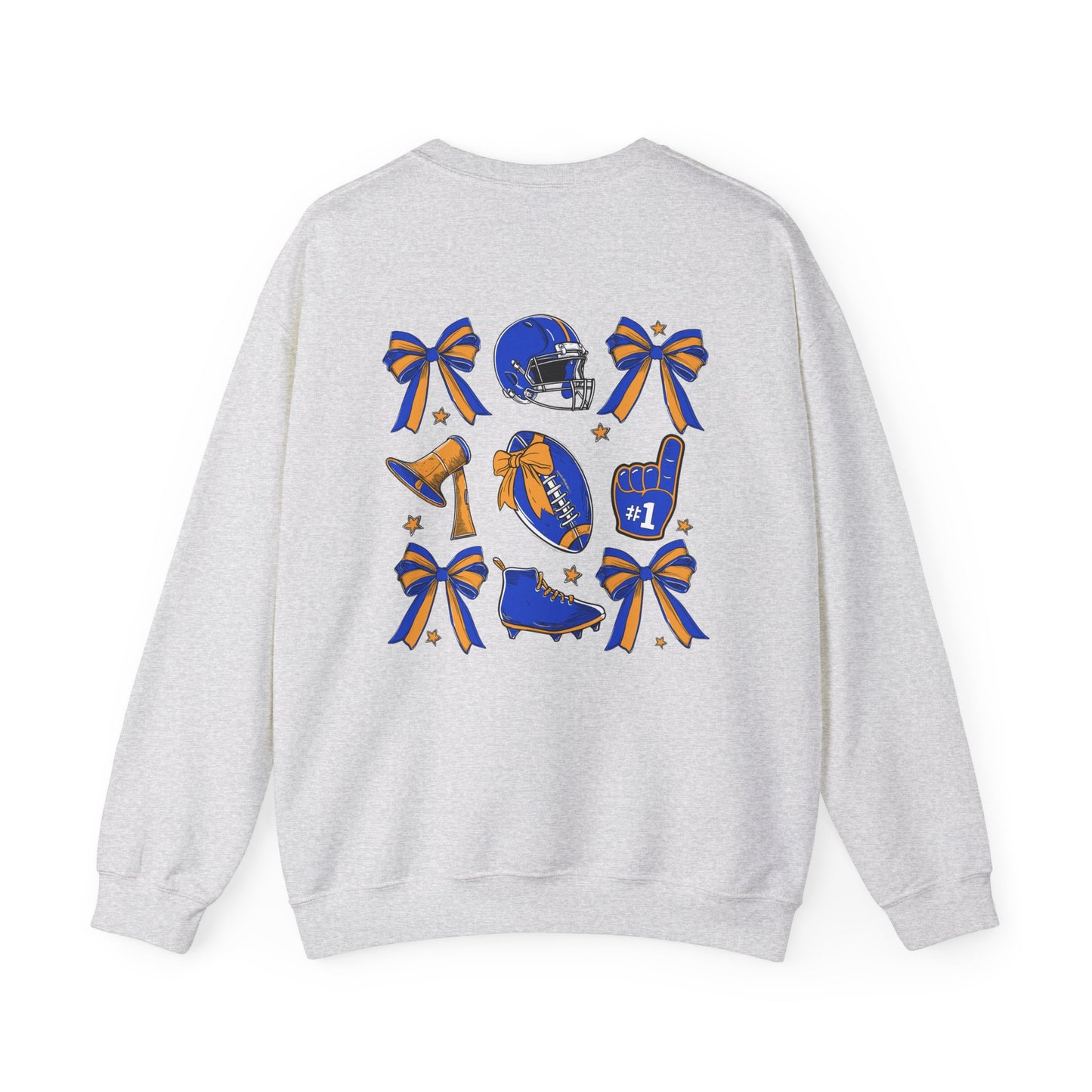 Blue and Gold Football Crewneck