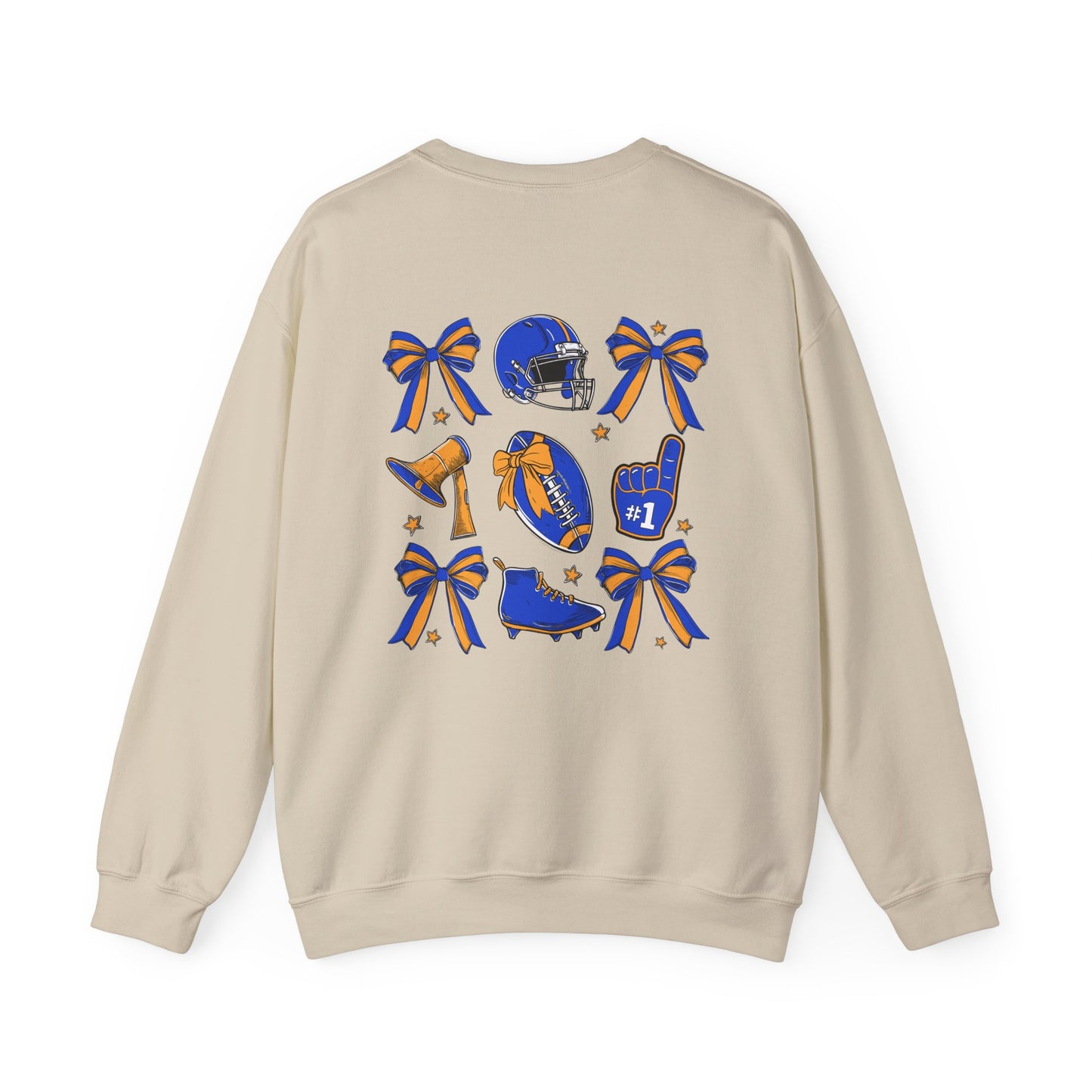 Blue and Gold Football Crewneck