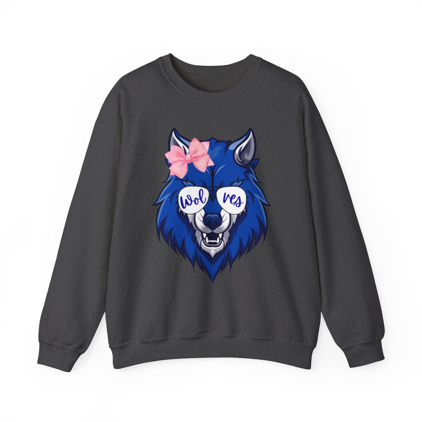 Pink Bow Wolves Crewneck