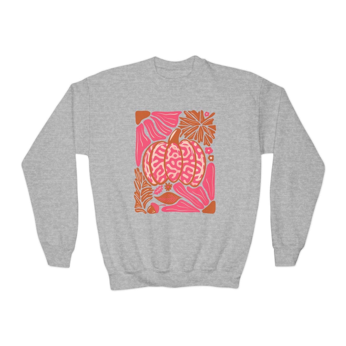 YOUTH Pink Pumpkin Crewneck