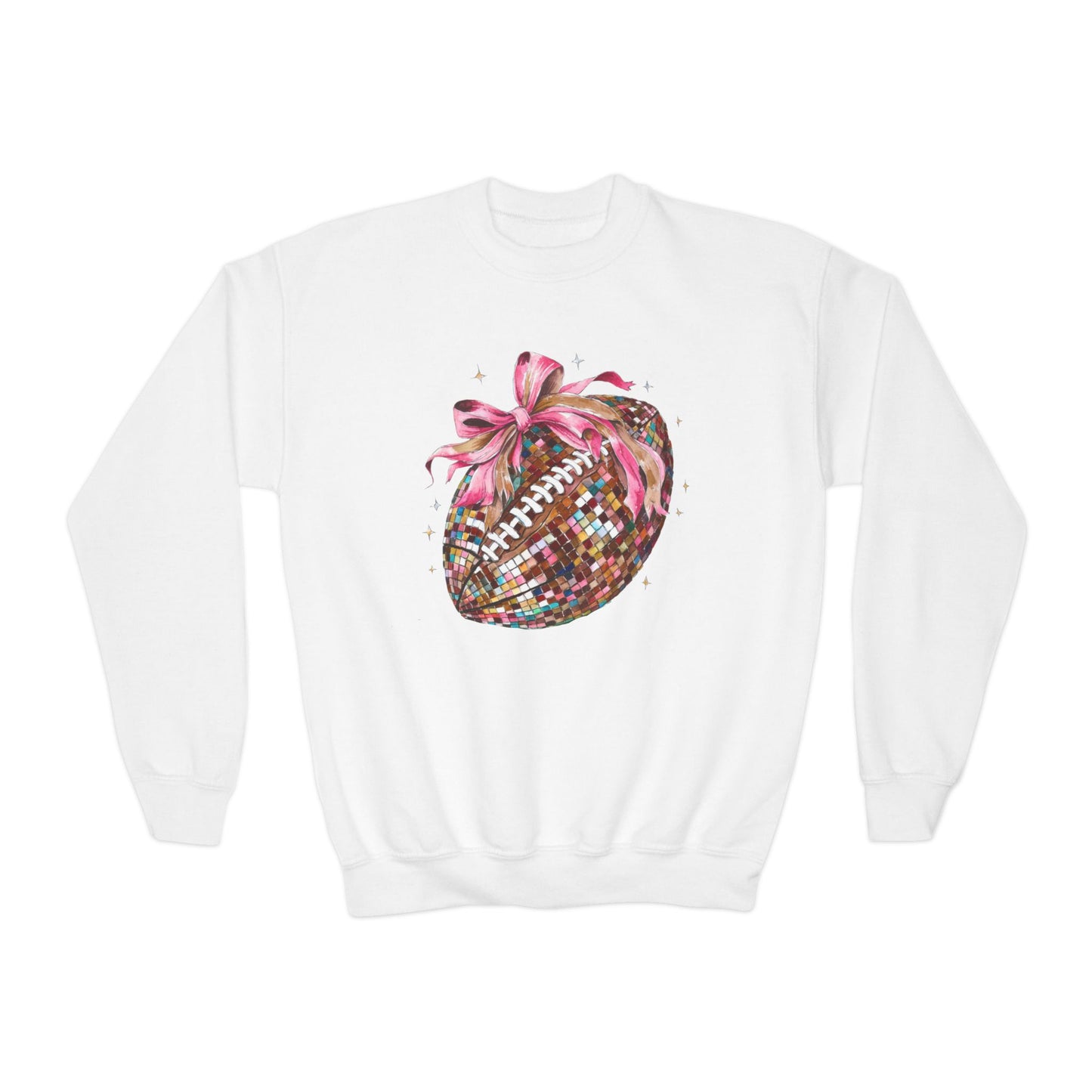 Youth Disco Football Crewneck