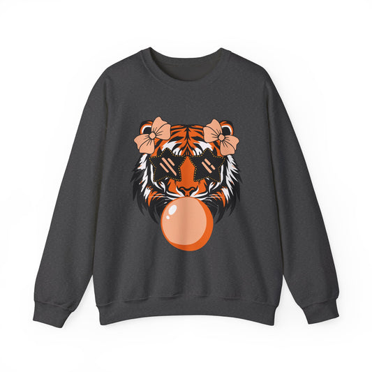 Bubble Gum Tiger Crewneck