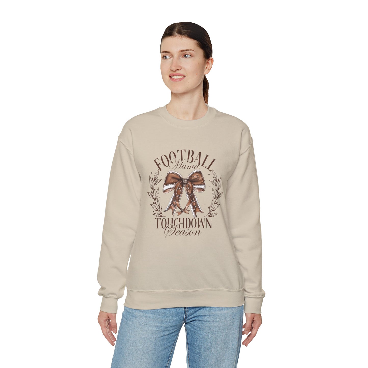 Football Mama Touchdown Season Crewneck