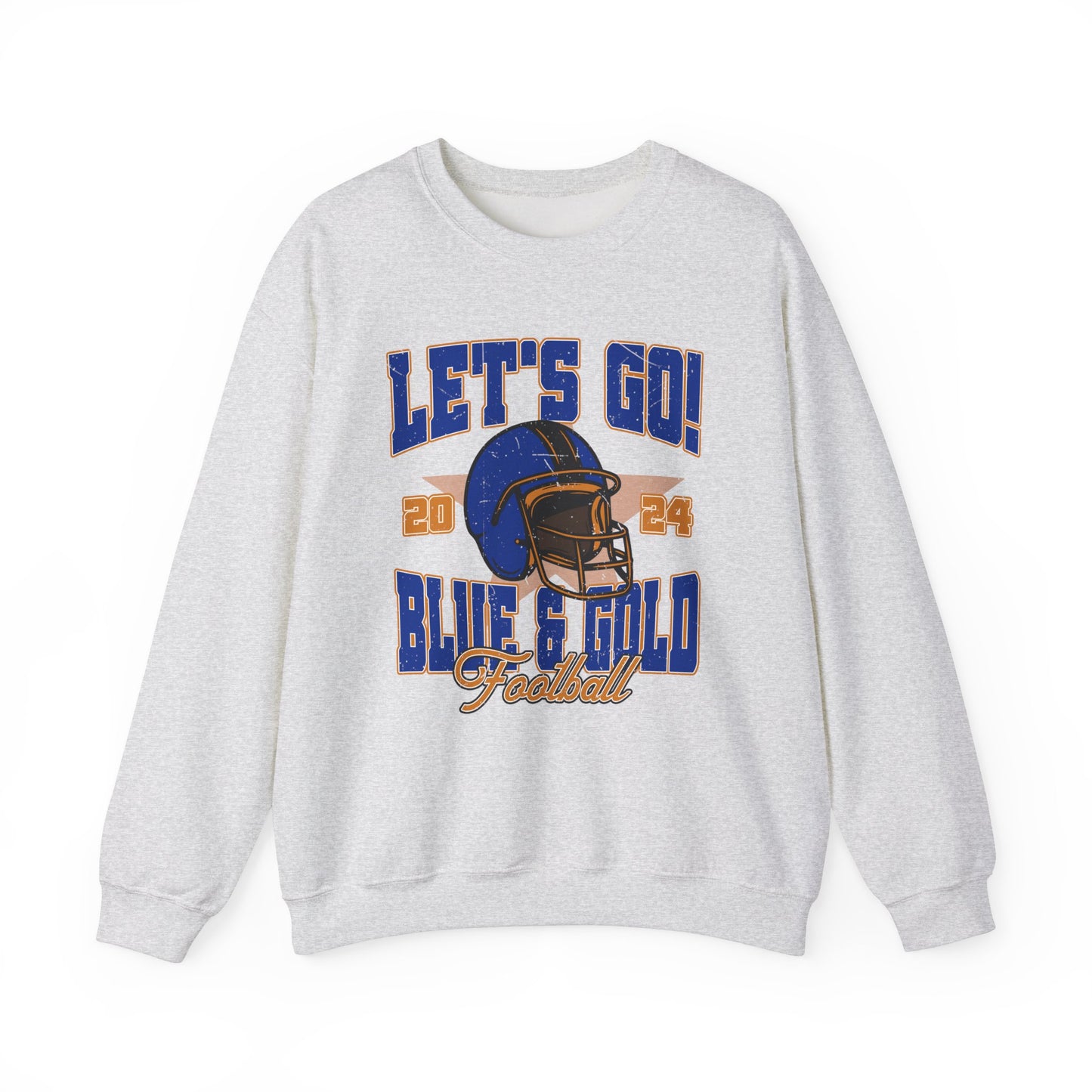 Vintage Blue and Gold Crewneck