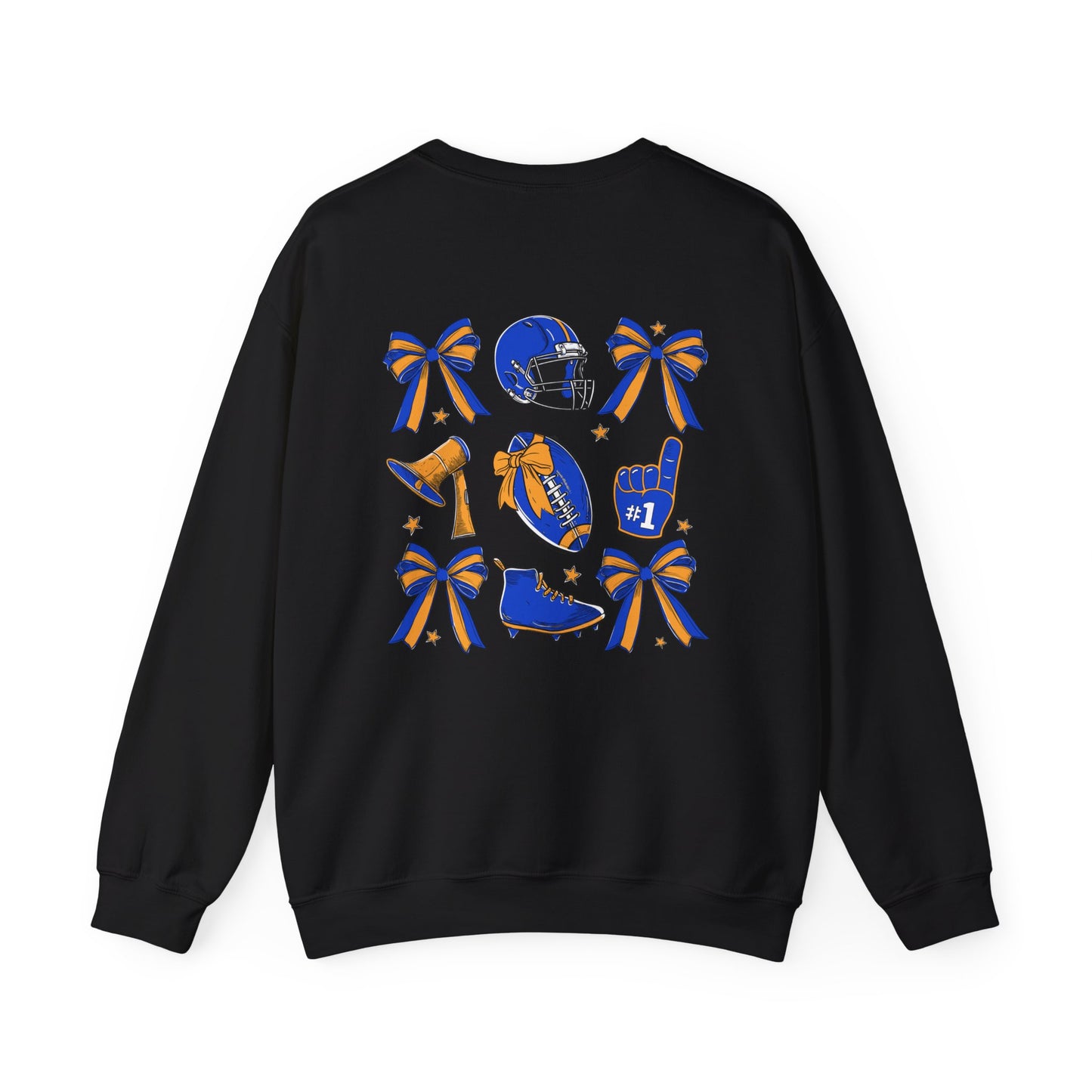 Blue and Gold Football Crewneck