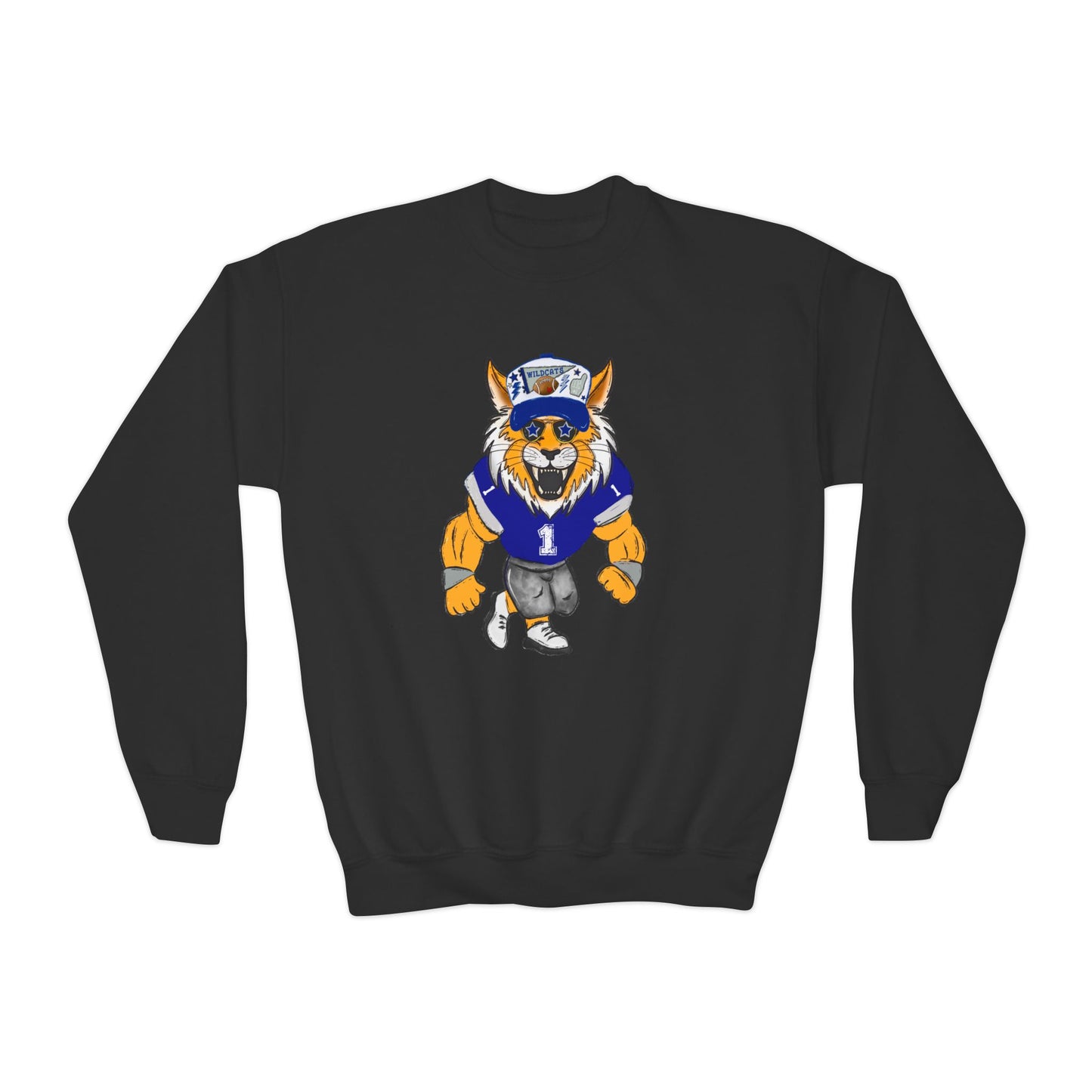 YOUTH Wildcat Football Crewneck