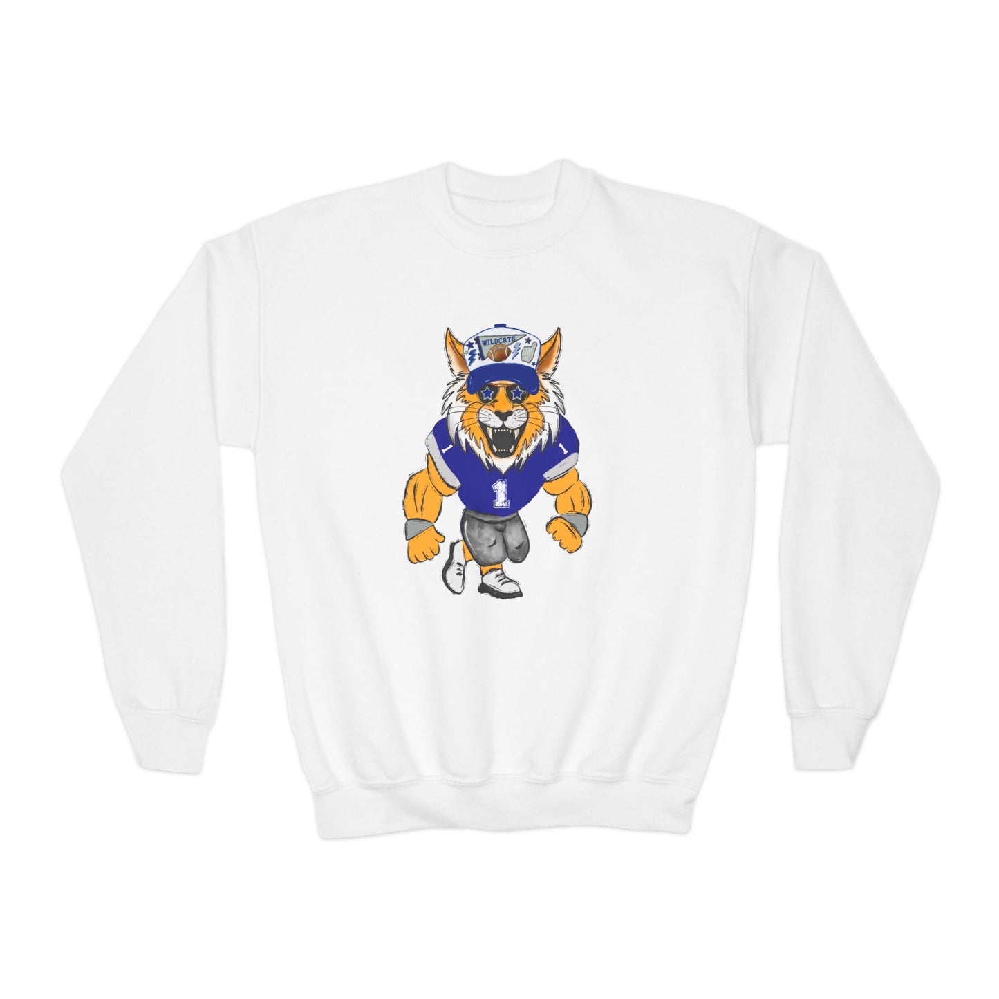 YOUTH Wildcat Football Crewneck