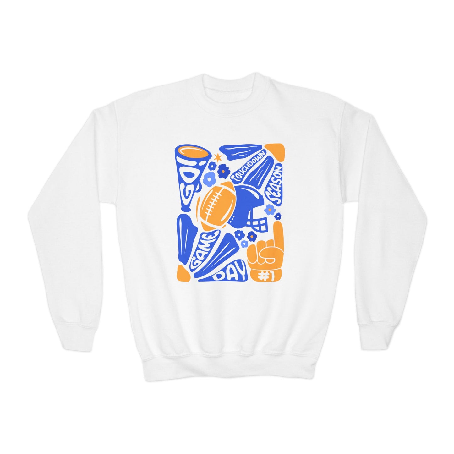 YOUTH Funky Touchdown Season Crewneck