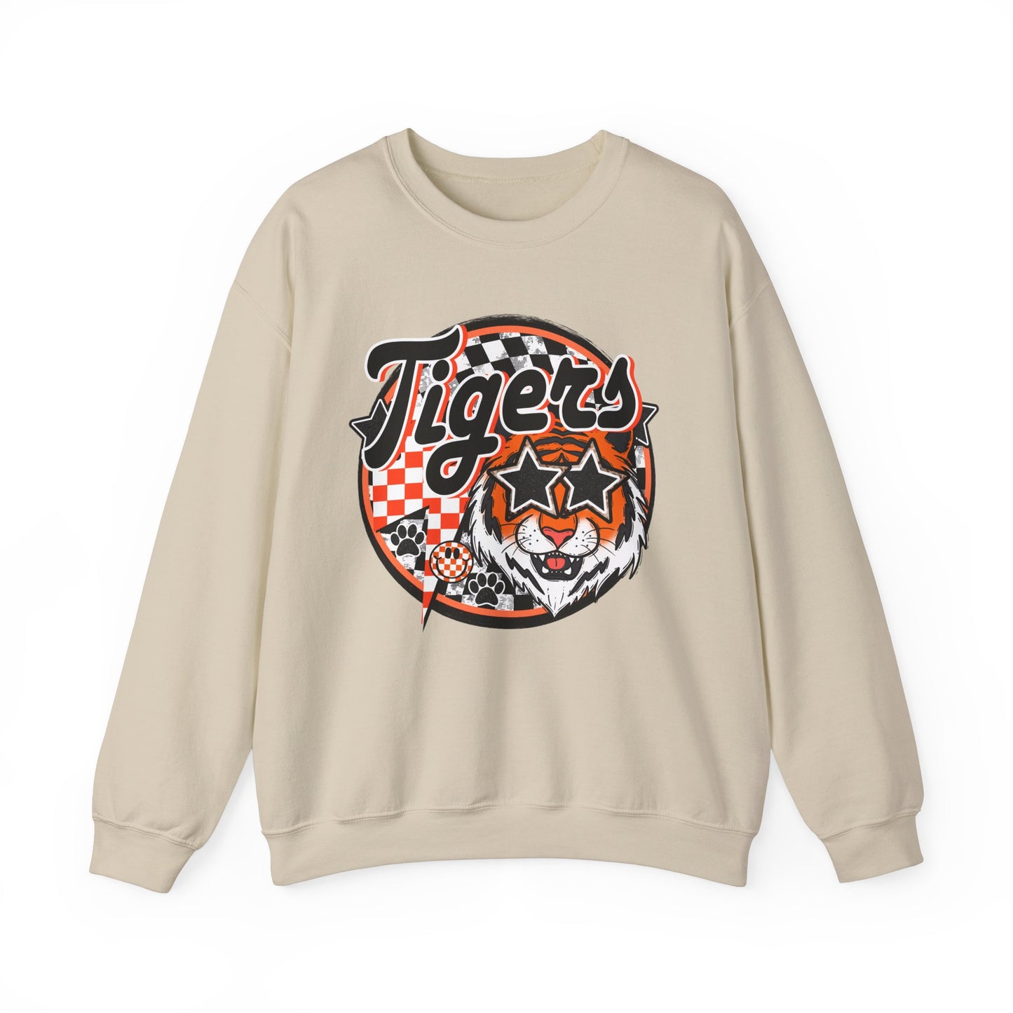 Tigers Star Eyes Crewneck