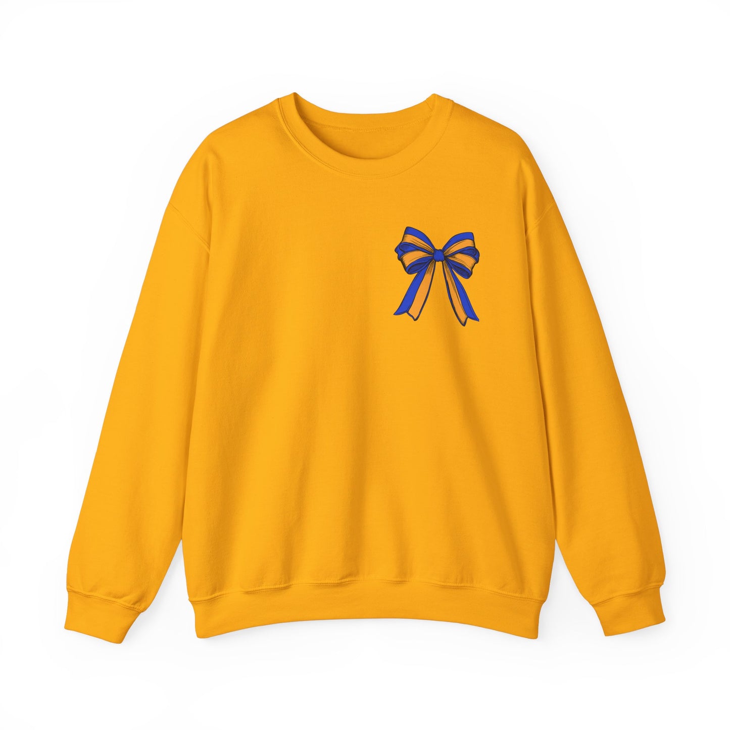 Blue and Gold Football Crewneck