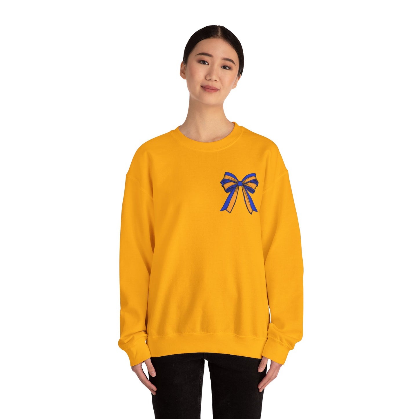 Blue and Gold Football Crewneck