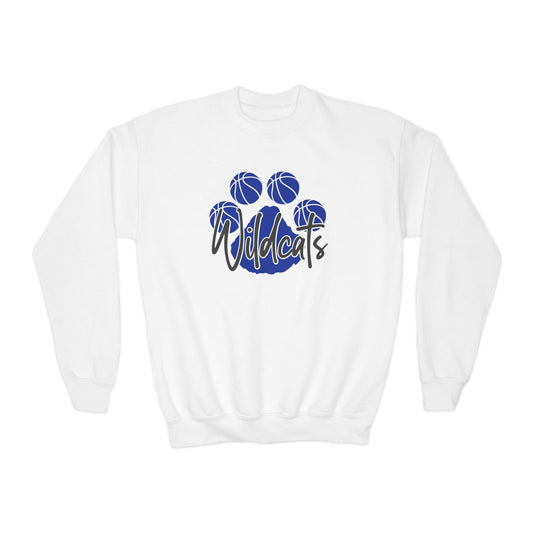 YOUTH Basketball Paw Crewneck