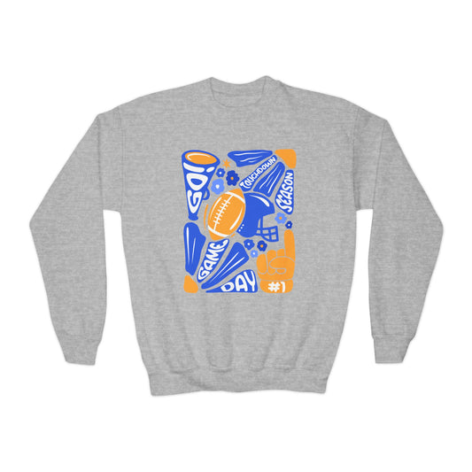 YOUTH Funky Touchdown Season Crewneck