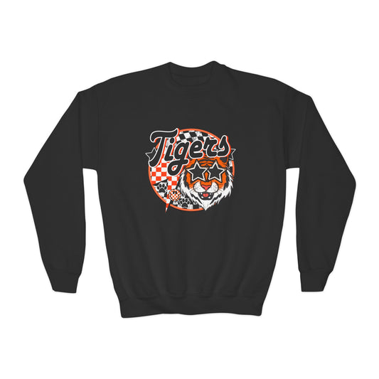 YOUTH Tigers Star Eyes Crewneck