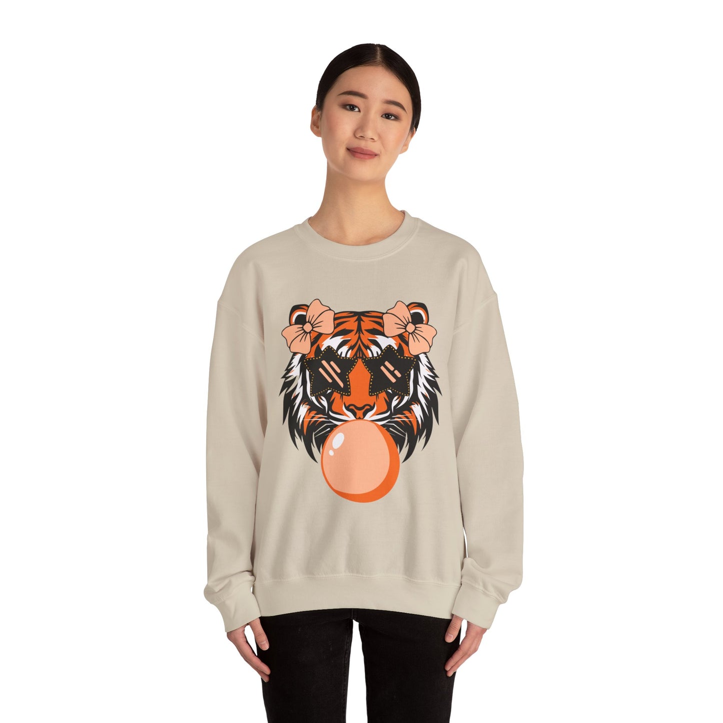 Bubble Gum Tiger Crewneck